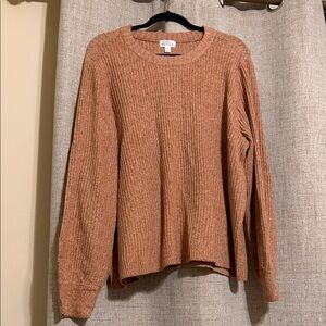 Market & Spruce Rust Ribbed Sweater 2X